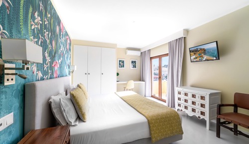 Deluxe-Doppel- oder -Zweibettzimmer, Terrasse, Meerblick