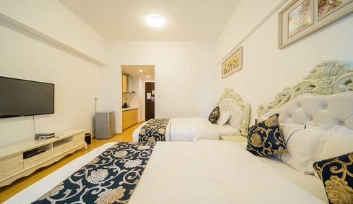 Romantisches Zweibettzimmer, 2 Queen-Betten