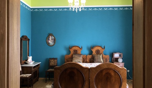 Royal-Vierbettzimmer, 2 Queen-Betten, Balkon, Gartenblick