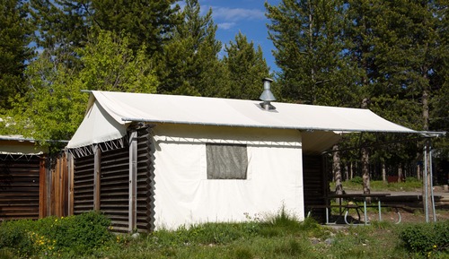 Tent Cabins (Camping - no electricity, no bed linens, shared bath)