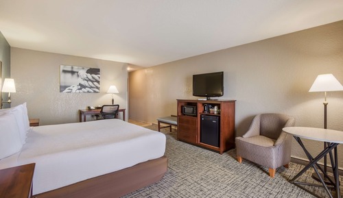 Standardzimmer, 1 King-Bett, Kühlschrank, eingeschränkter Seeblick