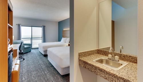 Deluxe-Zimmer, 2 Queen-Betten, Balkon, Buchtblick