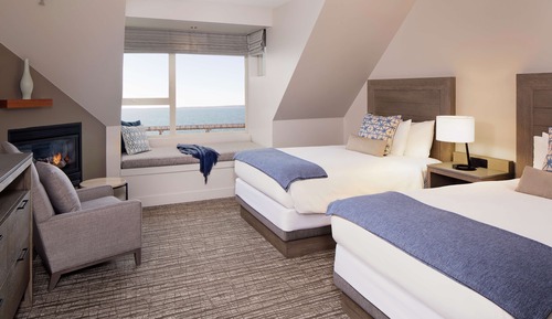 Deluxe-Zimmer, 2 Doppelbetten, Buchtblick