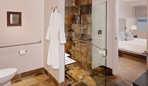 Zimmer, 1 Schlafzimmer, barrierefrei (Mobility & Hearing, Roll-in Shower)