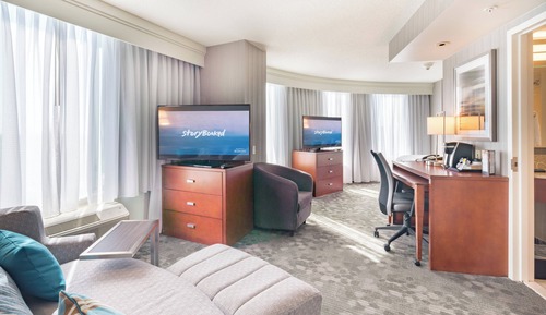 Zimmer, 1 King-Bett und Schlafsofa (Mobility Accessible, Tub)