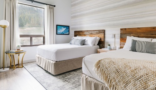 Superior-Doppelzimmer, 2 Queen-Betten, Bergblick