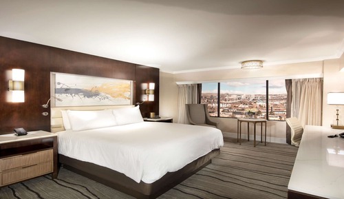 Standardzimmer, 1 King-Bett, Nichtraucher, Kühlschrank (Walk-in Shower)