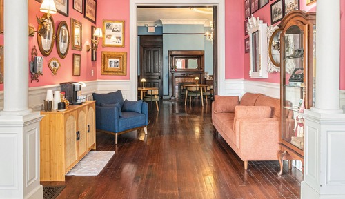 Elite-Vierbettzimmer, mit Bad (Enchanting Turret Suite)