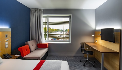 Standardzimmer, 1 Doppelbett, Blick auf den Jachthafen