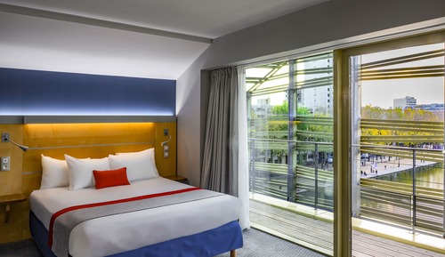 Suite, 1 Doppelbett, Balkon, Blick auf den Jachthafen