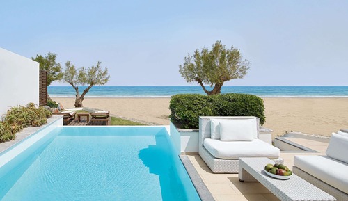 Creta Beach Villa Sea Front  & Private Pool