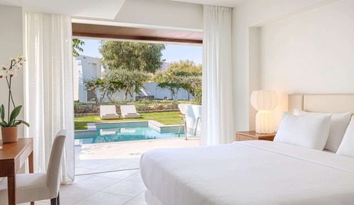 Familien-Suite, 2 Schlafzimmer, eigener Pool, Gartenblick