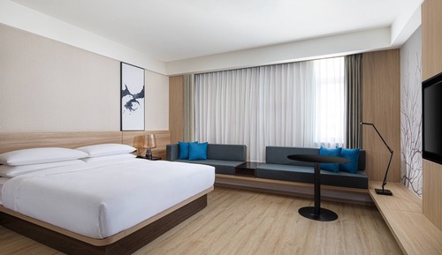 Zimmer, 1 King-Bett, Stadtblick