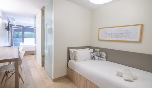 Dreibettzimmer, Terrasse