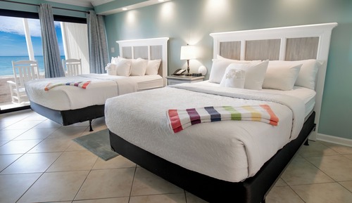 Luxury-Doppelzimmer, 2 Queen-Betten, Meerblick, Meerseite