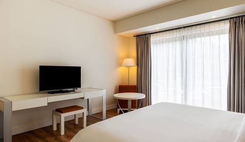 Premium-Zimmer, 1 Queen-Bett, Nichtraucher, Blick auf die Anlage