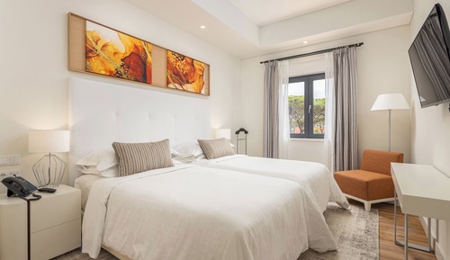 Premium-Zimmer, 2 Einzelbetten, Nichtraucher, Blick auf die Anlage