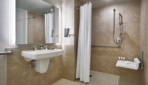 Traditional-Zimmer, 1 King-Bett (Mobility/Hearing Access, Roll-In Shwr)