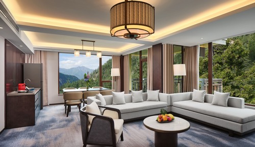 Suite, 1 Schlafzimmer, Zugang zur Business-Lounge, Bergblick (Dining)