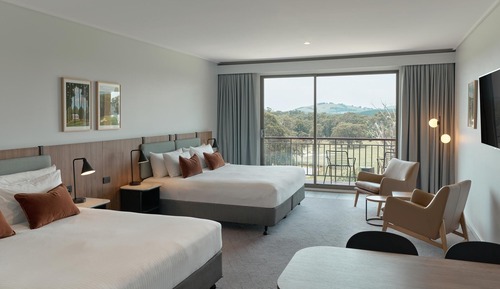 Premium-Zimmer, 1 Schlafzimmer, Blick auf den Golfplatz