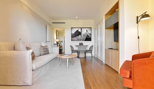 Suite, 1 King-Bett, Blick auf den Golfplatz (Duplex)