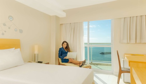 Standardzimmer, 2 Einzelbetten, Balkon, Meerblick