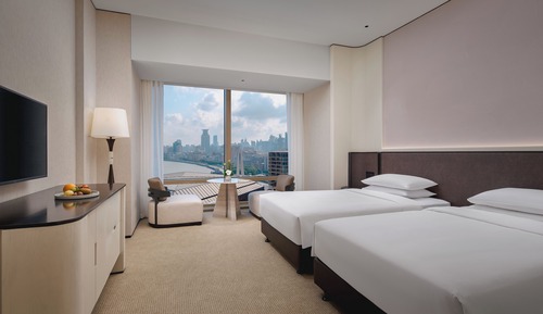 Deluxe-Zweibettzimmer, 2 Einzelbetten, Flussblick