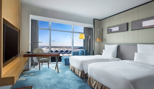 Executive-Zweibettzimmer, 2 Einzelbetten, Zugang zur Business-Lounge, Ausblick