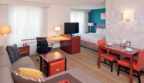 Studio, 1 King-Bett und Schlafsofa, Kamin