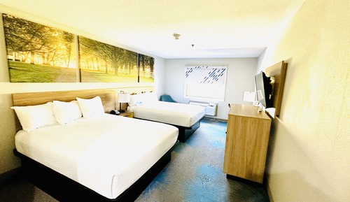 Zimmer, 2 Doppelbetten, barrierefrei, Nichtraucher (Mobility)