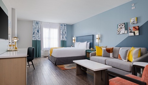 Suite, 1 King-Bett und Schlafsofa