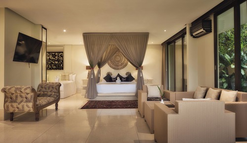 Familien-Suite, Terrasse, Gartenblick