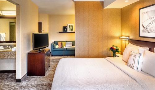 Suite, 1 King-Bett und Schlafsofa (Mobility/Hearing Access, Roll-In Shwr)