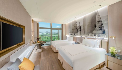 Premium-Zimmer, 2 Doppelbetten, Zutritt zur Club Lounge (High Floor, Lounge Access)