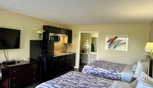 Standard-Doppelzimmer, 2 Doppelbetten, Kochnische