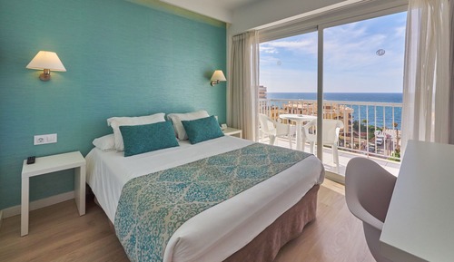 Doppelzimmer zur Einzelnutzung, Balkon, Meerblick