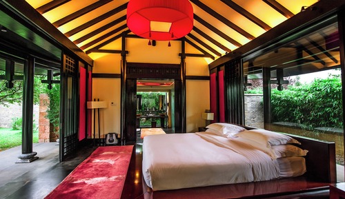 Deluxe-Villa, 1 King-Bett, zum Garten hin