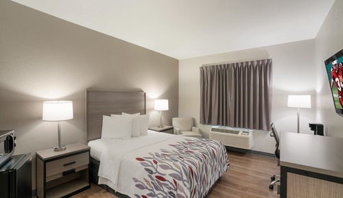 Deluxe-Zimmer, 1 Queen-Bett, barrierefrei, Nichtraucher (Roll-In Shower)