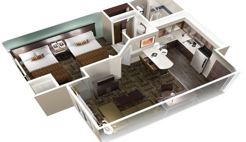 Suite, 1 Schlafzimmer, Küche