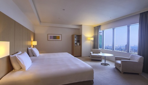 Premium-Zimmer, 2 Doppelbetten, Zutritt zur Club Lounge, Stadtblick