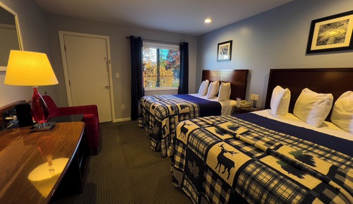 Vierbettzimmer, 2 Doppelbetten, Gartenblick, Erdgeschoss