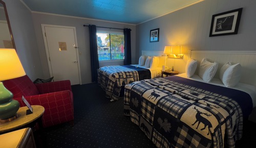 Vierbettzimmer, 2 Doppelbetten, Poolblick, Erdgeschoss