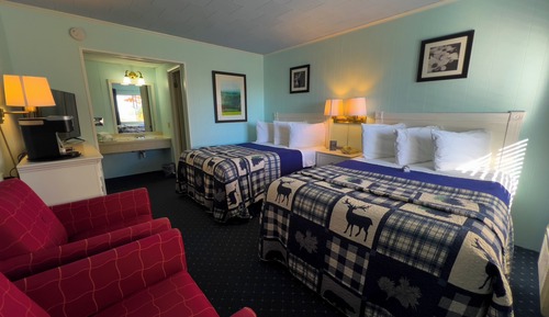 Vierbettzimmer, 2 Doppelbetten, eingeschränkter Seeblick, Zwischengeschoss