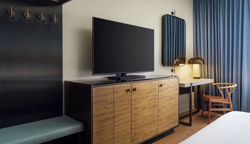 Zimmer, 1 King-Bett und Schlafsofa