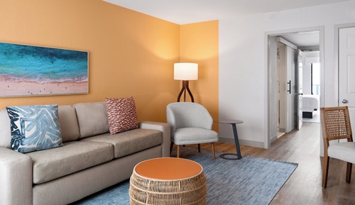 Suite, 1 King-Bett und Schlafsofa, Meerseite