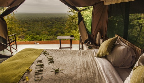 Doppel- oder Zweibettzimmer, Hügelblick (Tented Accommodation)