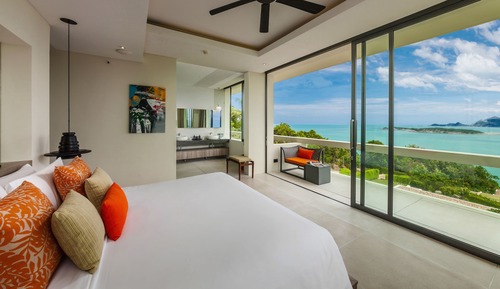 Luxury-Villa, 4 Schlafzimmer, eigener Pool, Meerblick