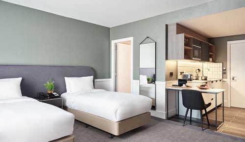 Studio, 1 King-Bett, Küche