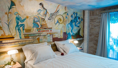 Luxury-Suite, Balkon, Blick auf den Innenhof