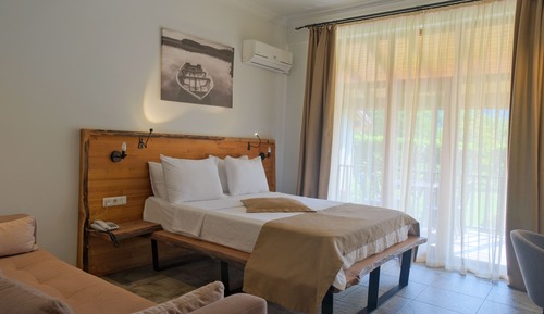 Deluxe-Zimmer, zum Garten hin